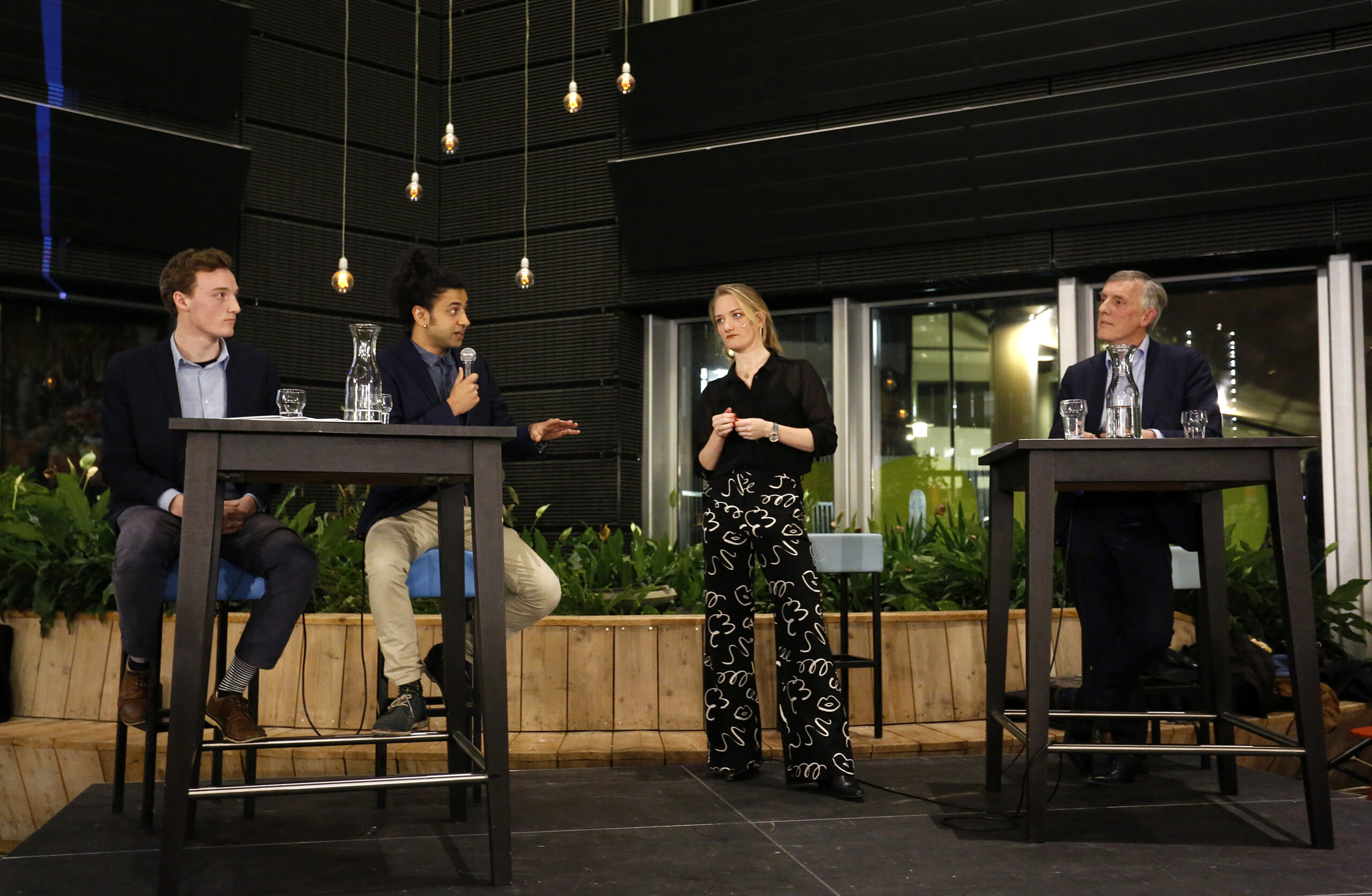 Arthur Mol en XR in gesprek op het podium