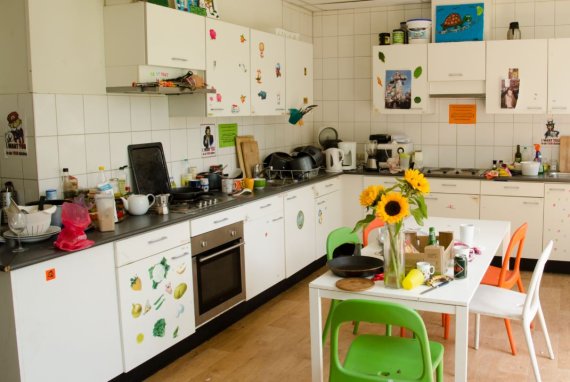 Kitchen in student house