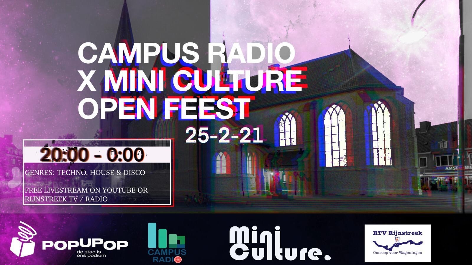 Flyer Open Feest Mini Culture