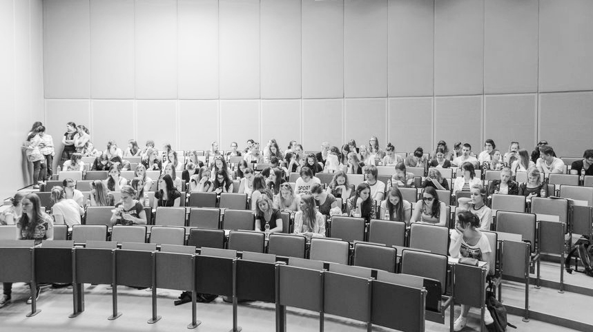 A lecture theatre in Orion. Photo Joris Schaap