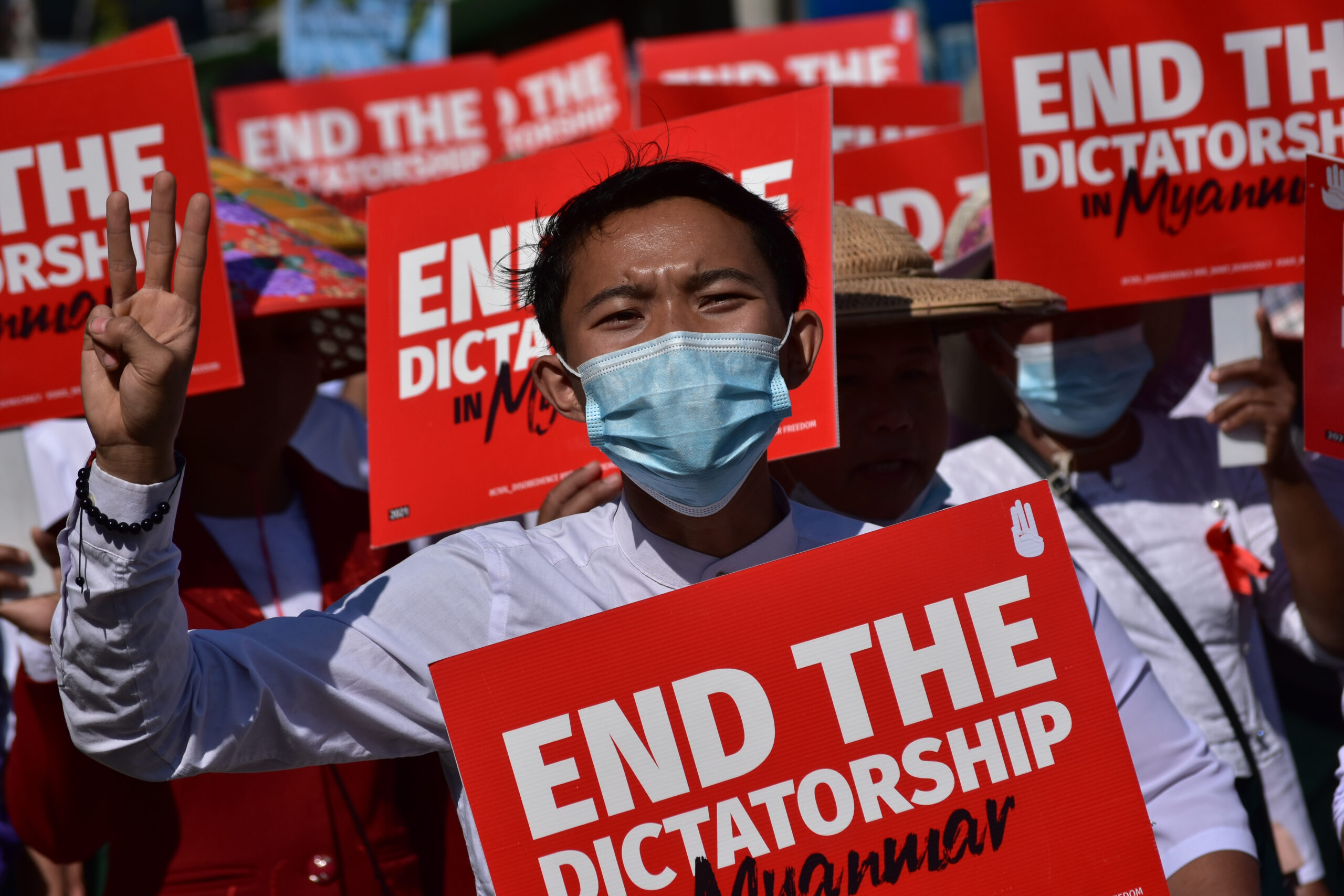 Protest in Myanmar