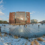 schaatsen op de Forumvijver