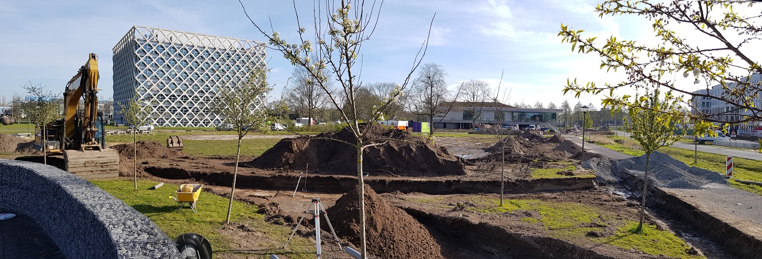 Nieuwe landschapstuin op de campus