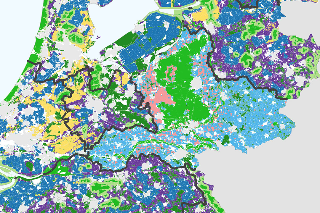 het 'stikstofkaartje' met geografische duiding van de reductiedoelen