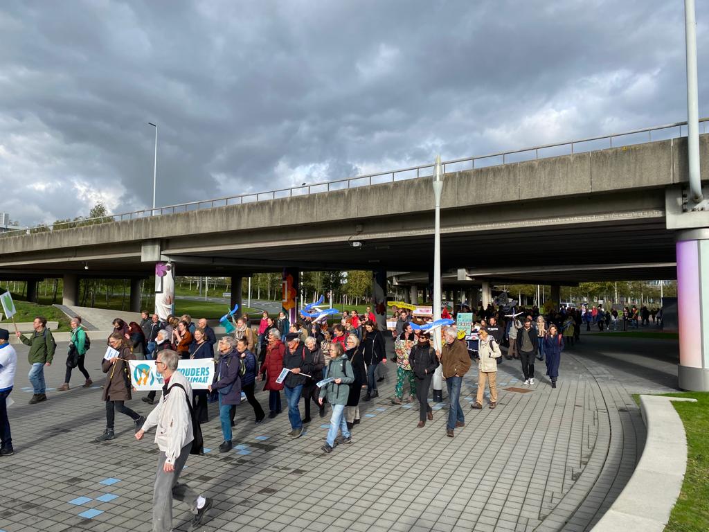 Protestmars op Schiphol