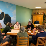 Boeren en onderzoekers aan tafel vor agroforestry-project