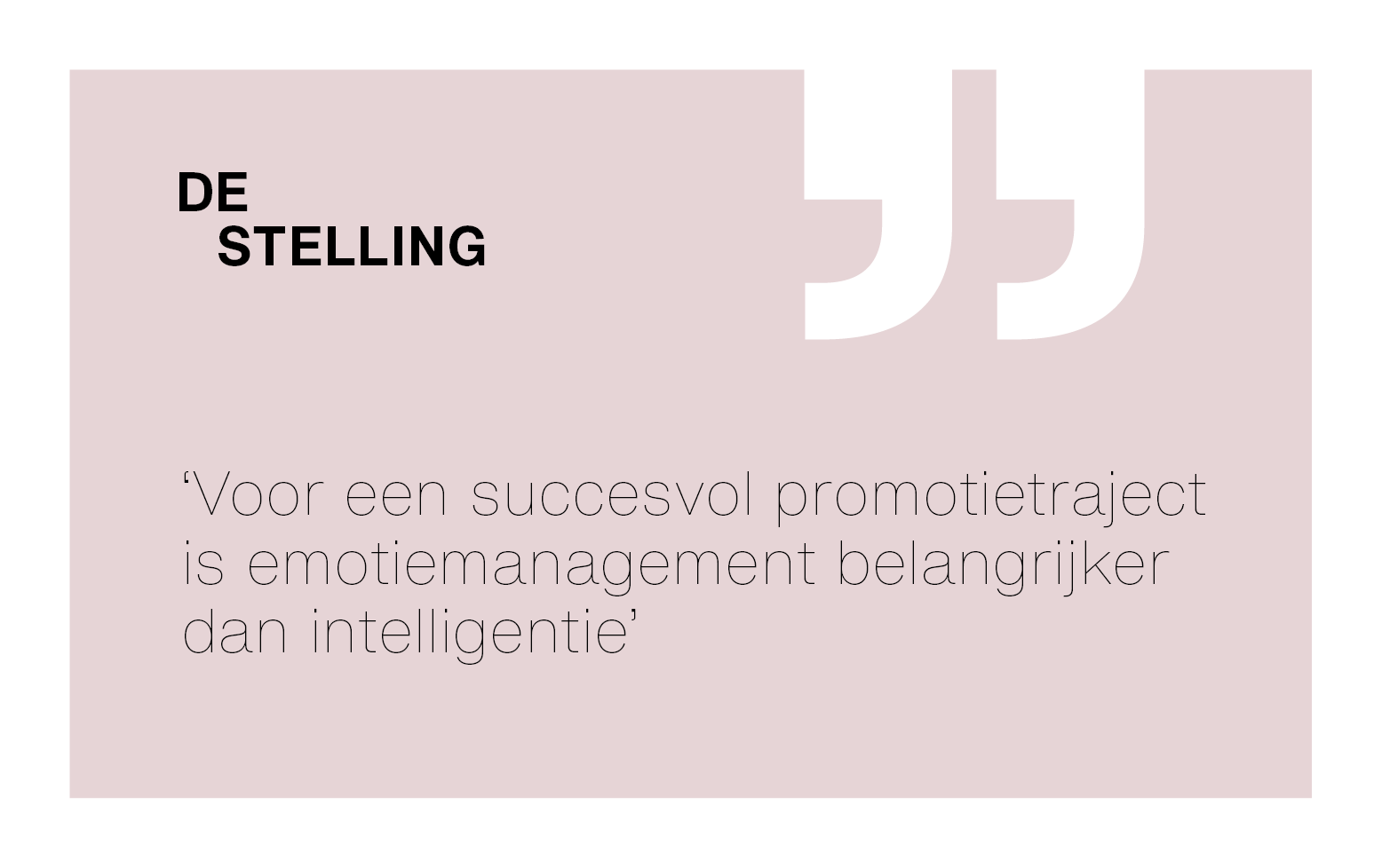 De Stelling Emotiemanagement NL