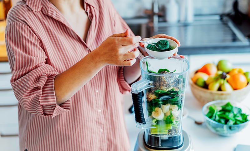 Een algensmoothie is niet lekker