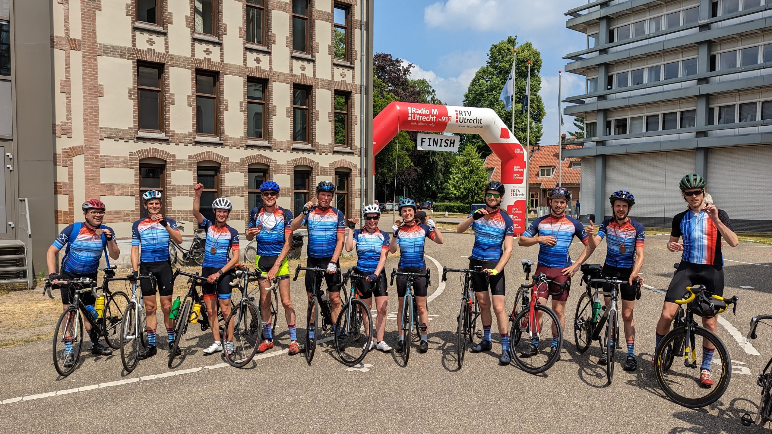 WUR wielrenners fietstocht voor klimaat