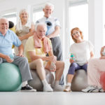 ouderen in de fitness