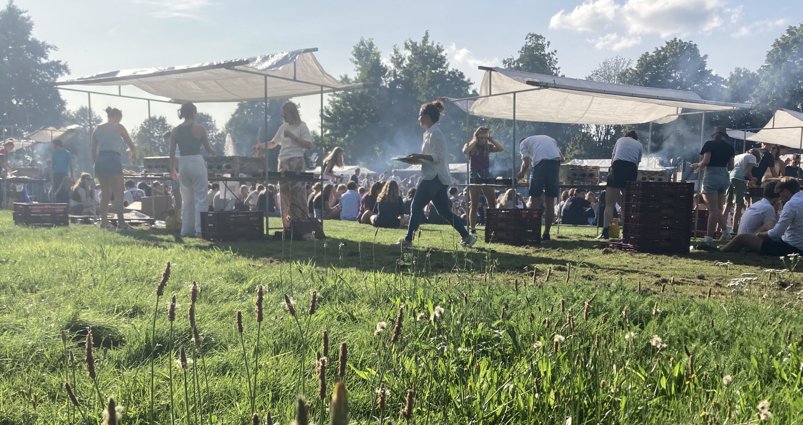 Veggie versus meat no longer an issue during AID BBQ