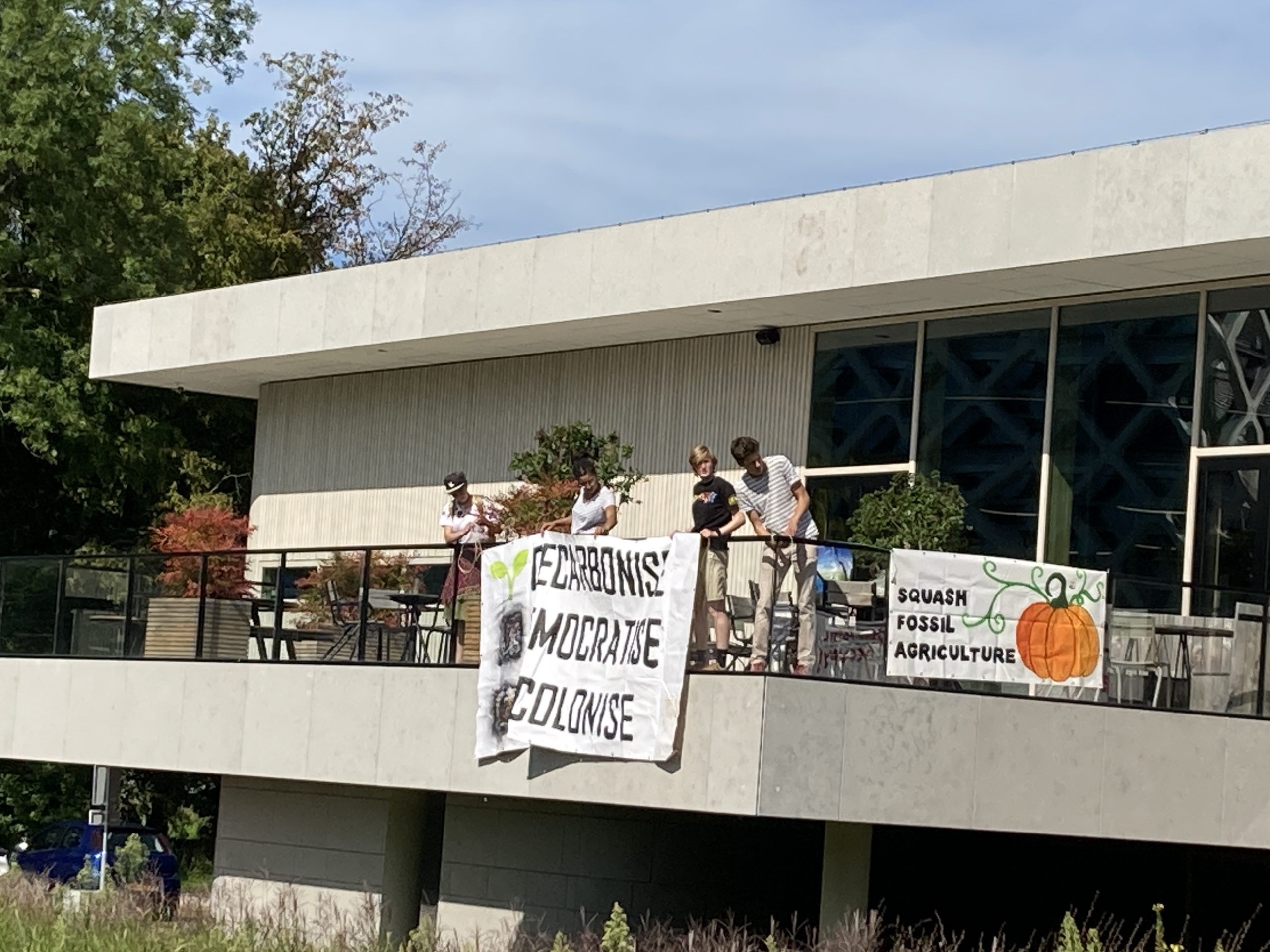 Student protest during opening of the academic year