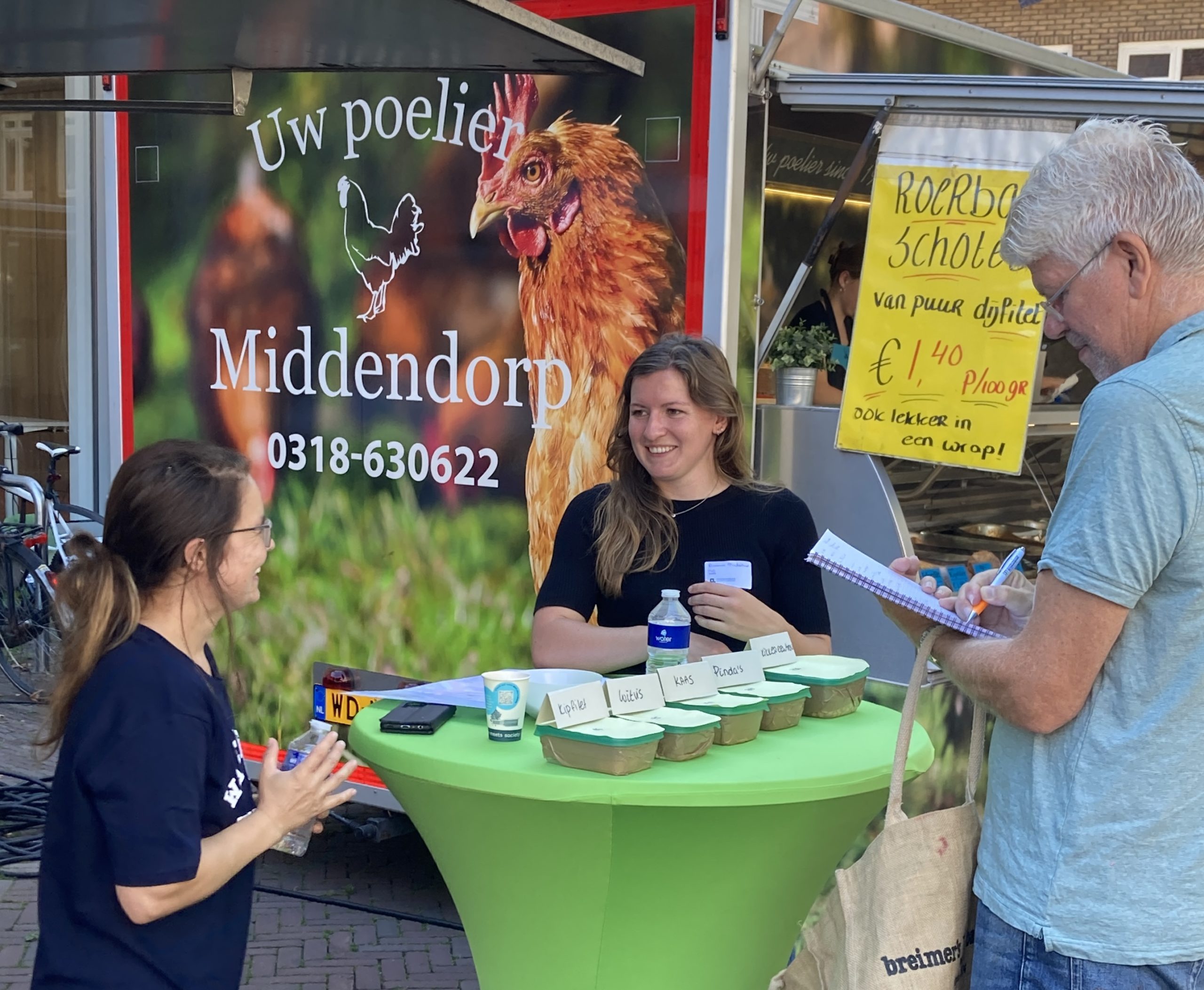 Scientists on Wageningen’s weekly market