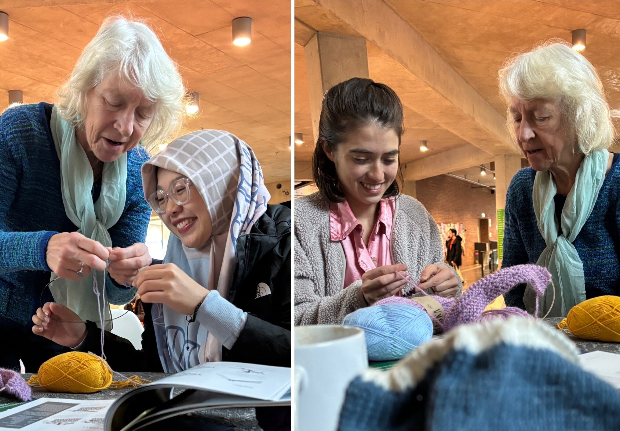 Knit and Purl: Knitting Cafe on Campus