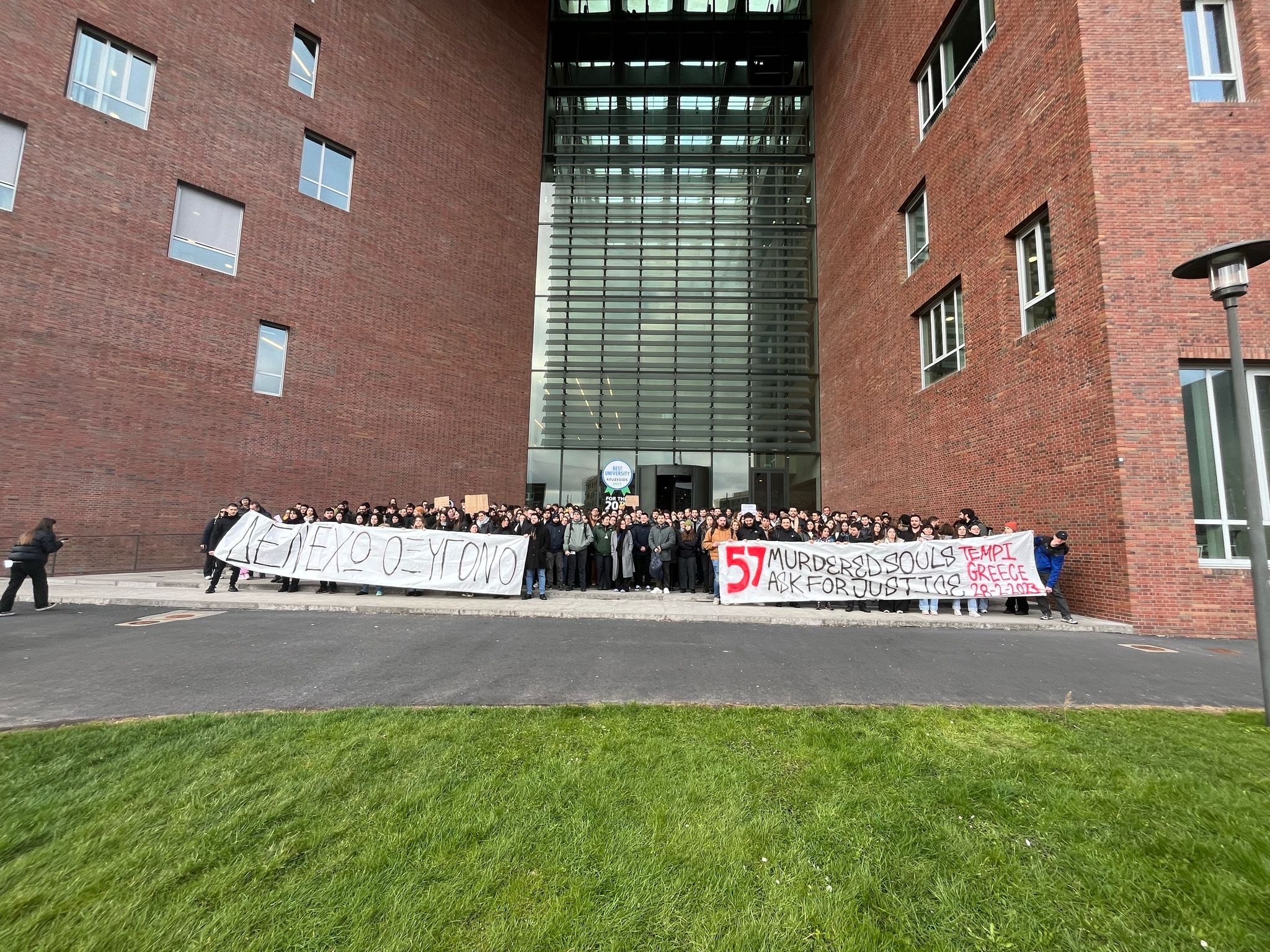 Greek solidarity in Wageningen