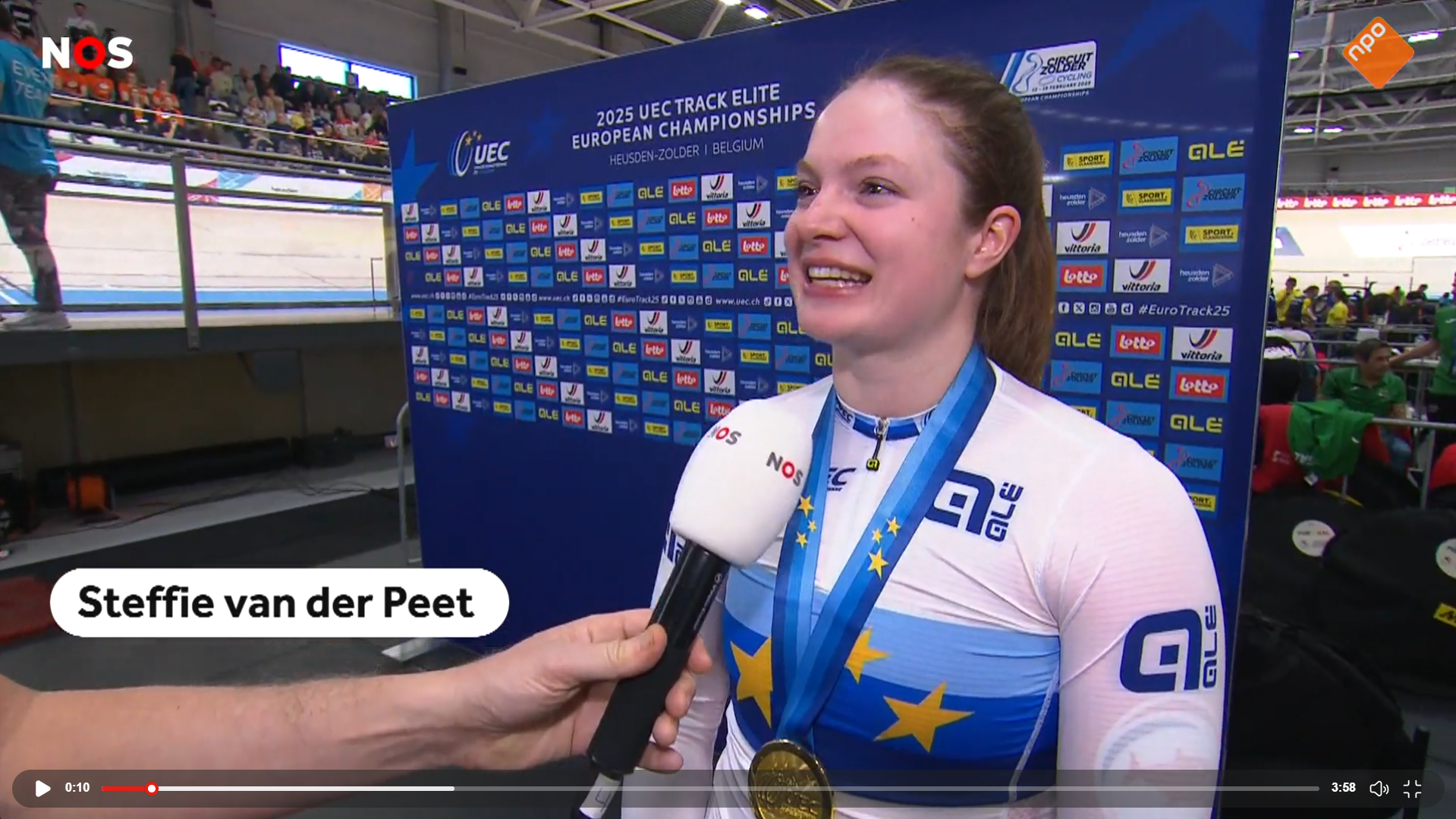 Dubbel EK-goud voor biologiestudent Steffie van der Peet