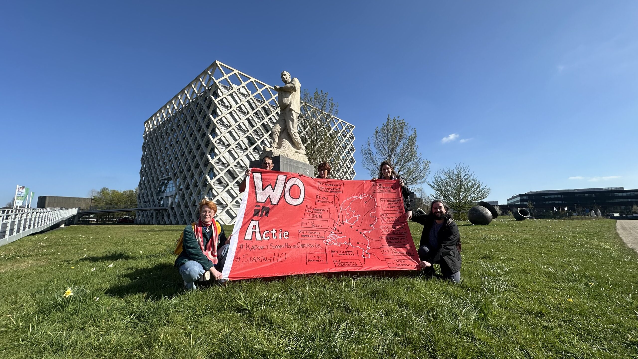 In beeld: Estafettevlag staking bereikt Wageningen